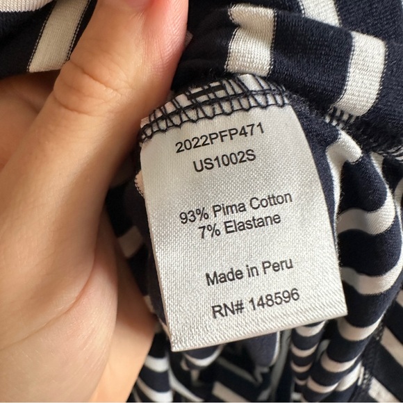 NWT Universal Standard Geneva Navy Striped Midi Dress XS - Picture 8 of 12